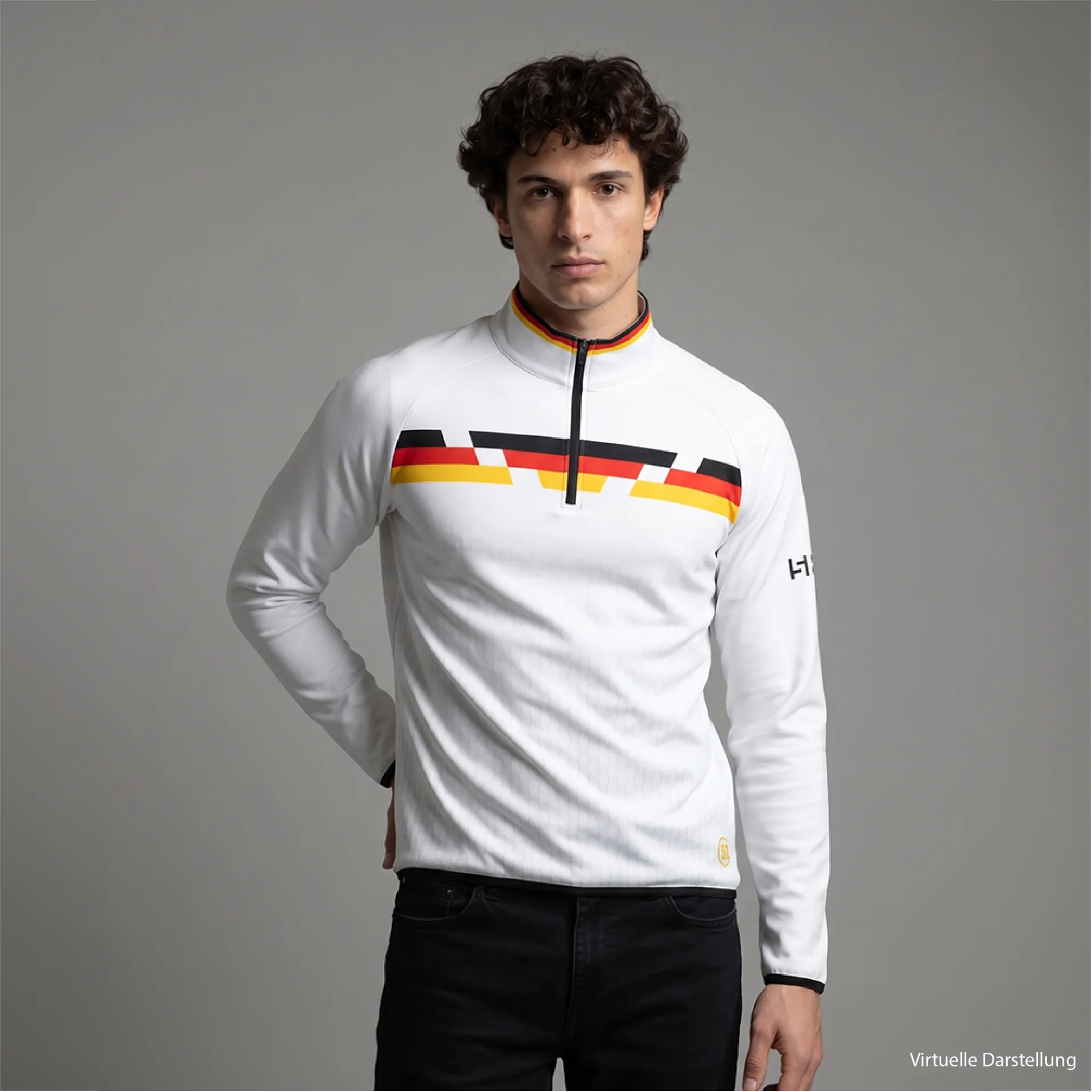 [320011-20005-0003-43-XS] Teampulli Herren weiß (XS)
