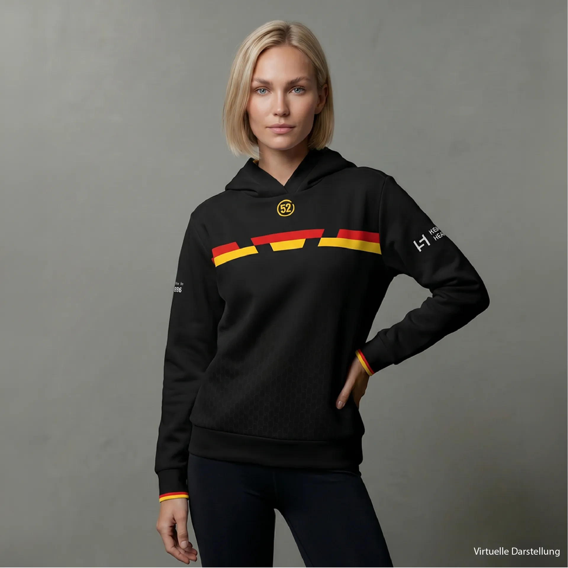 Hoodie Damen schwarz