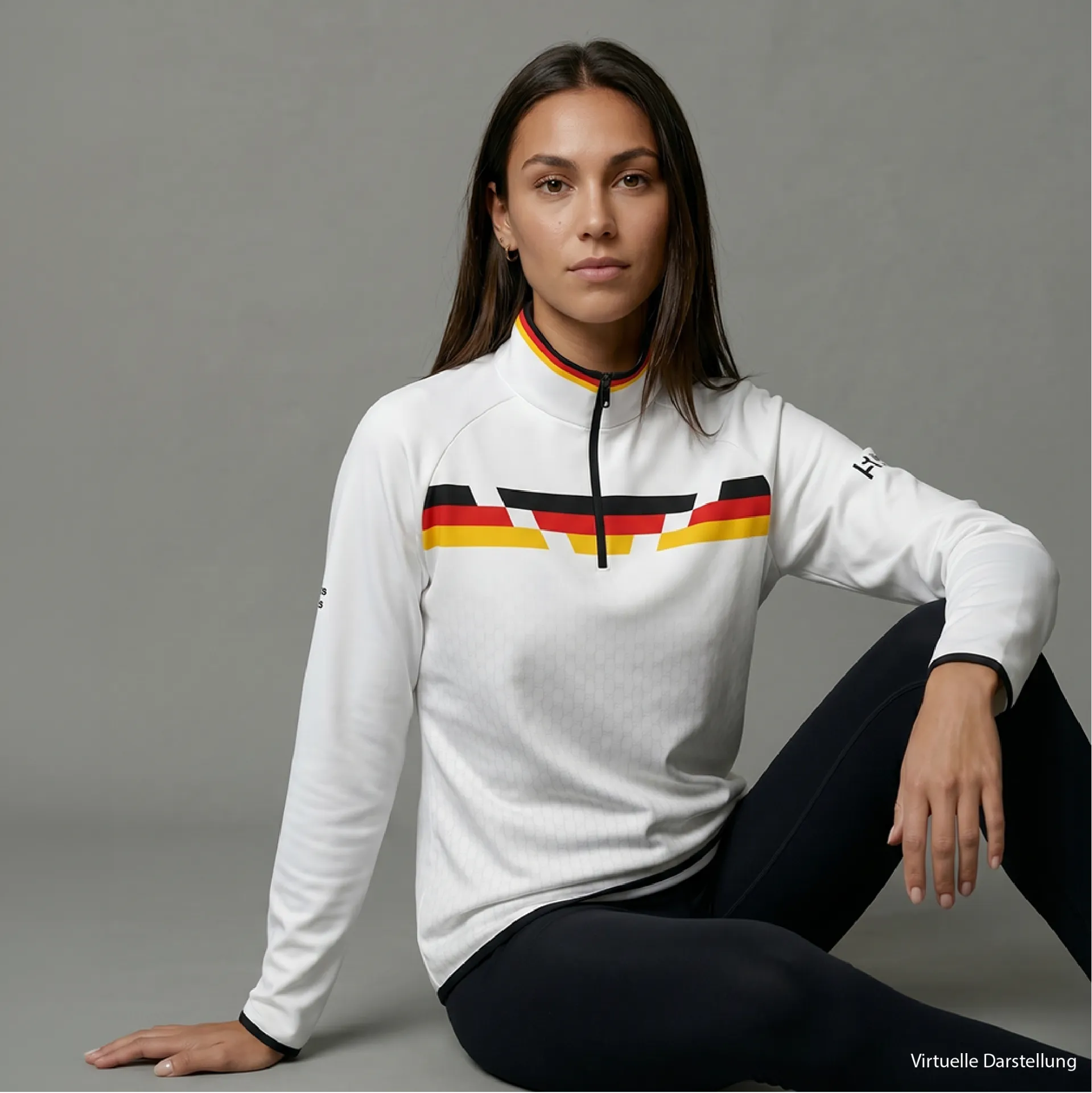 Teampulli Damen weiß
